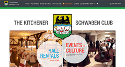 Desktop Screenshot of kitchenerschwabenclub.com