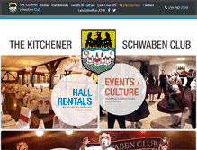 Tablet Screenshot of kitchenerschwabenclub.com